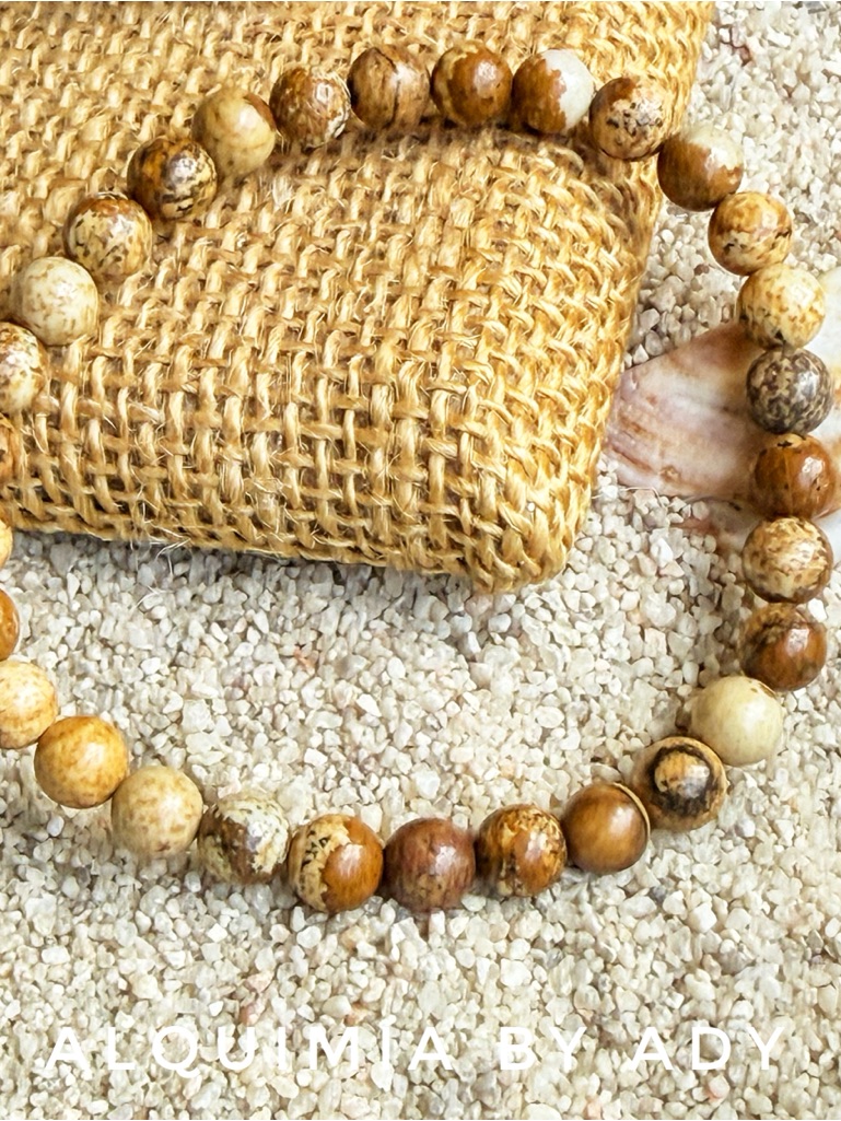 Picture Jasper Hand Crafted Beaded Bracelet 36$